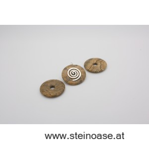1 Stk. Donut 40mm Bilder-Jaspis 
